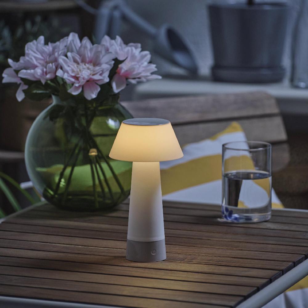 IKEA SOLVINDEN Lampada Da Tavolo A Batterie/bianco 20 Cm