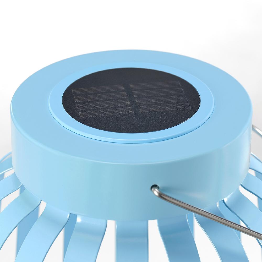 IKEA SOLVINDEN Lampada Da Terra LED Energia Solare Blu/a Righe 42 Cm