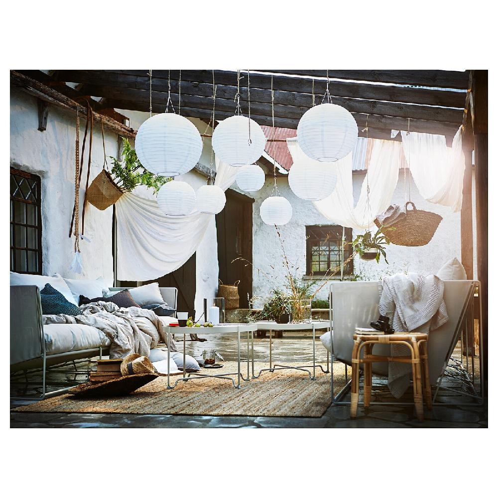 IKEA SOLVINDEN Lampada Sospensione LED Energia Sol Da Esterno/globo Bianco 30 Cm