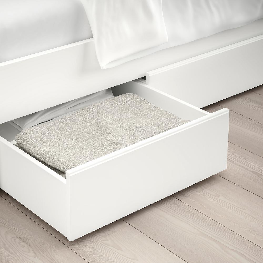 IKEA SONGESAND Set Di 2 Contenitori Sottoletto Bianco 200 Cm