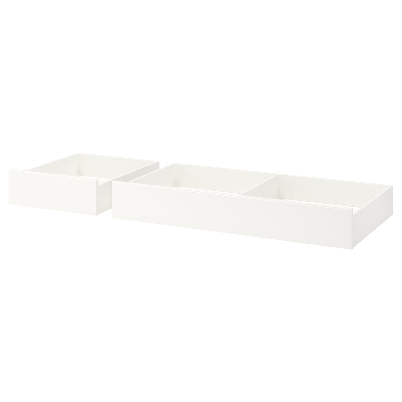 IKEA SONGESAND Set di 2 contenitori sottoletto bianco 200 cm