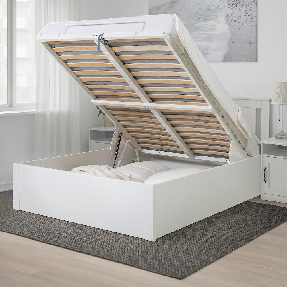 IKEA SONGESAND Struttura Letto Con Contenitore Bianco 160x200 Cm