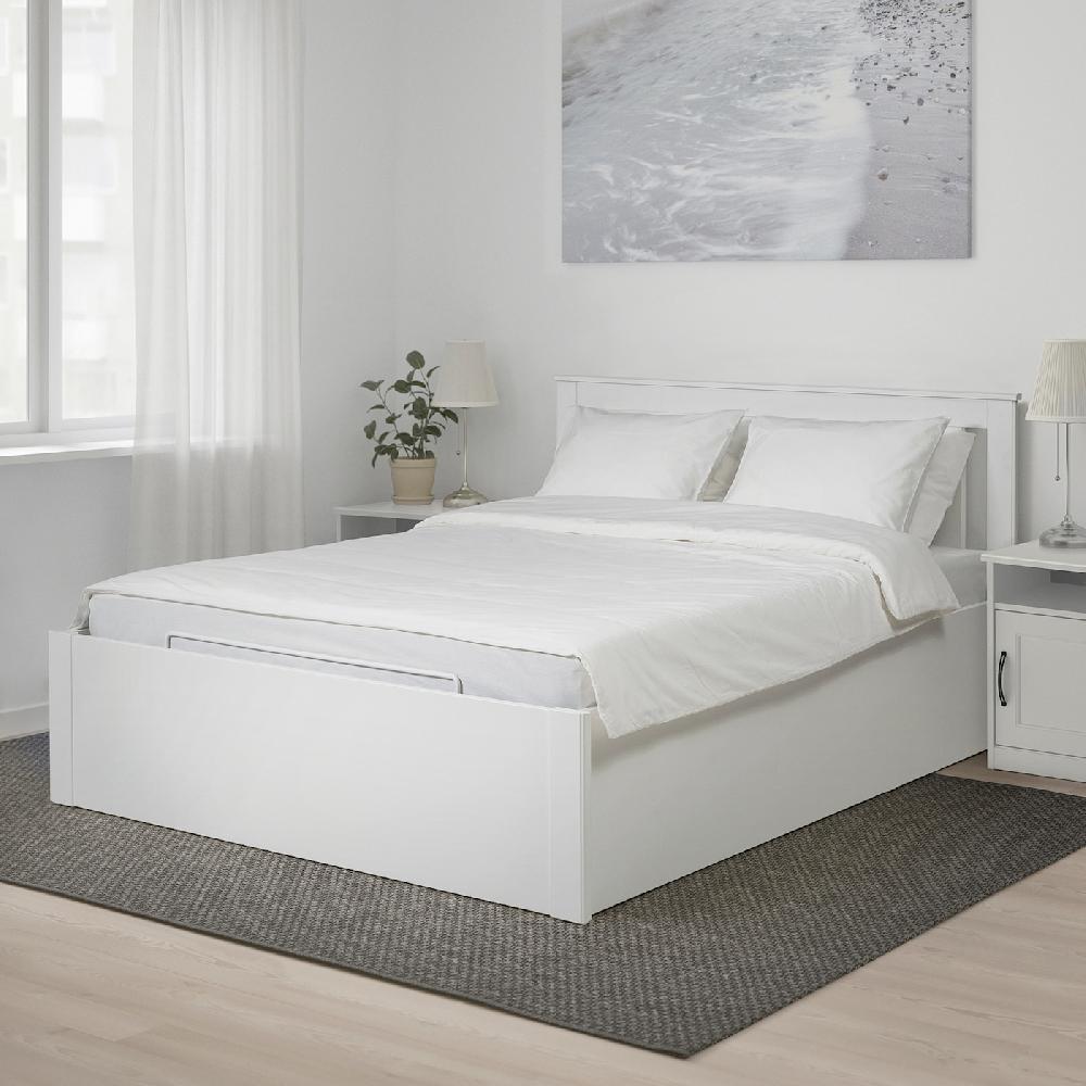 IKEA SONGESAND Struttura Letto Con Contenitore Bianco 160x200 Cm