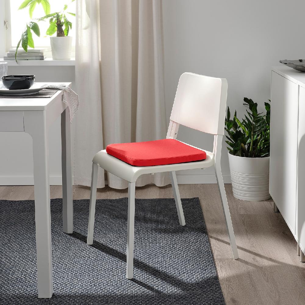 IKEA STAGGSTARR Cuscino Per Sedia Rosso 36x36x2.5 Cm