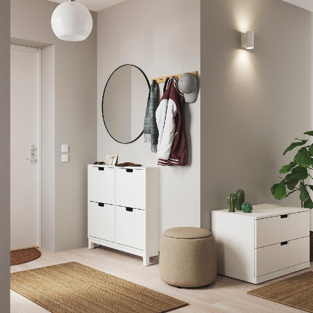 IKEA STÄLL / NORDLI Set Mobili Ingresso 2 Pezzi Bianco
