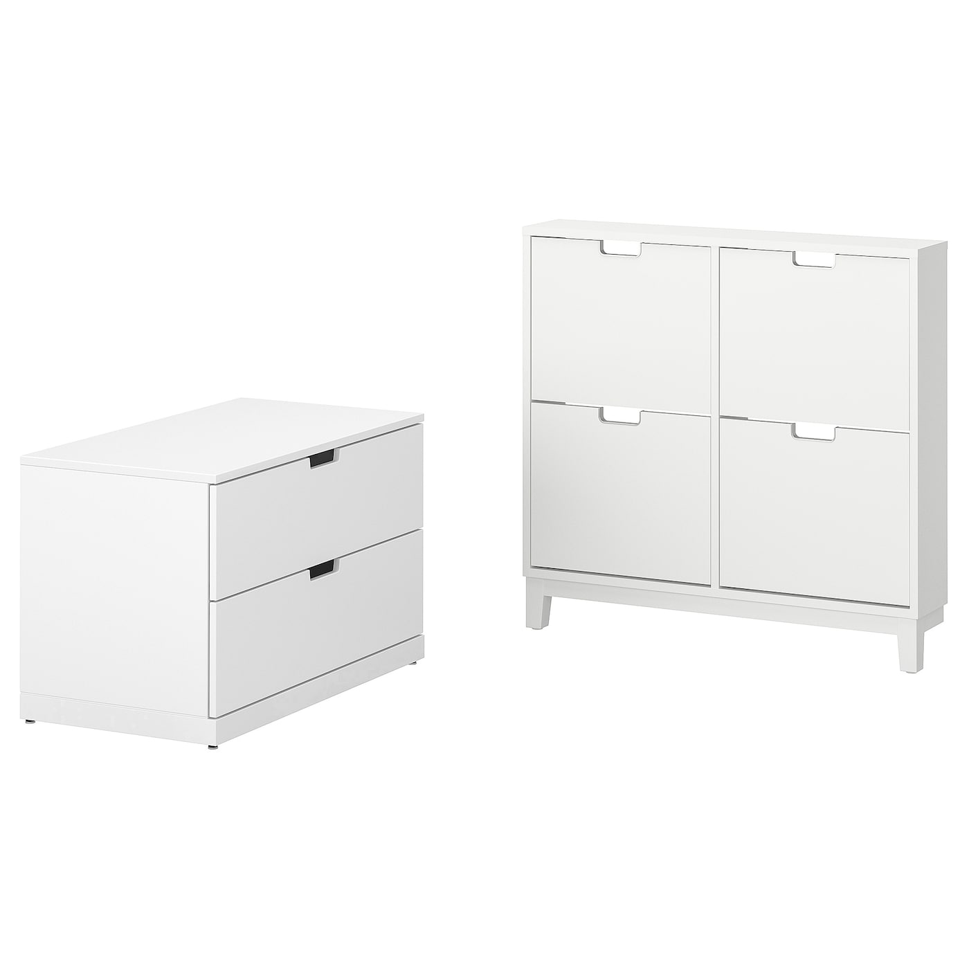 IKEA STÄLL / NORDLI Set mobili ingresso 2 pezzi bianco
