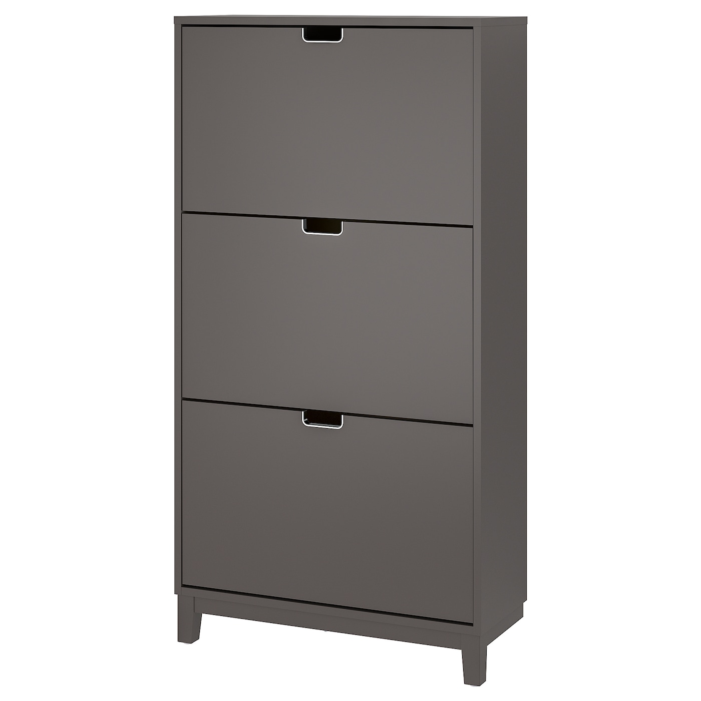 IKEA STÄLL Scarpiera a 3 scomparti grigio scuro 79x29x148 cm