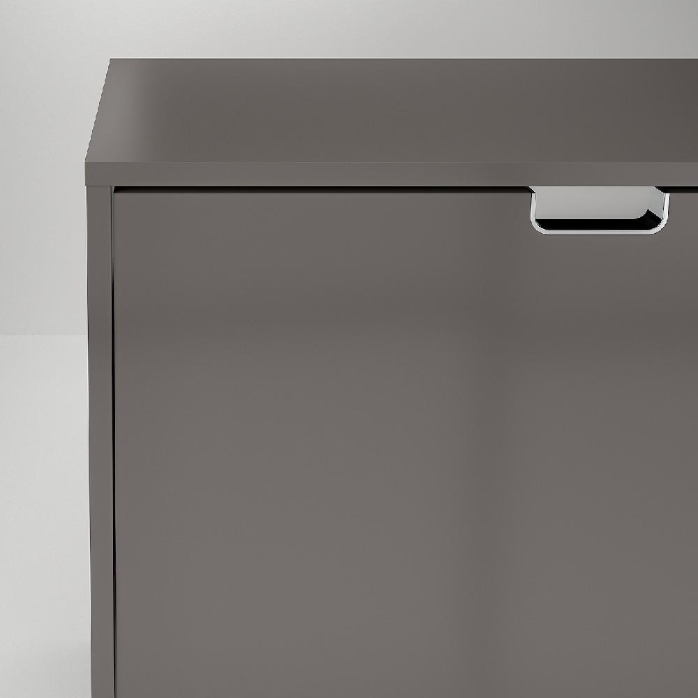IKEA STÄLL Scarpiera A 4 Scomparti Grigio Scuro 96x17x90 Cm