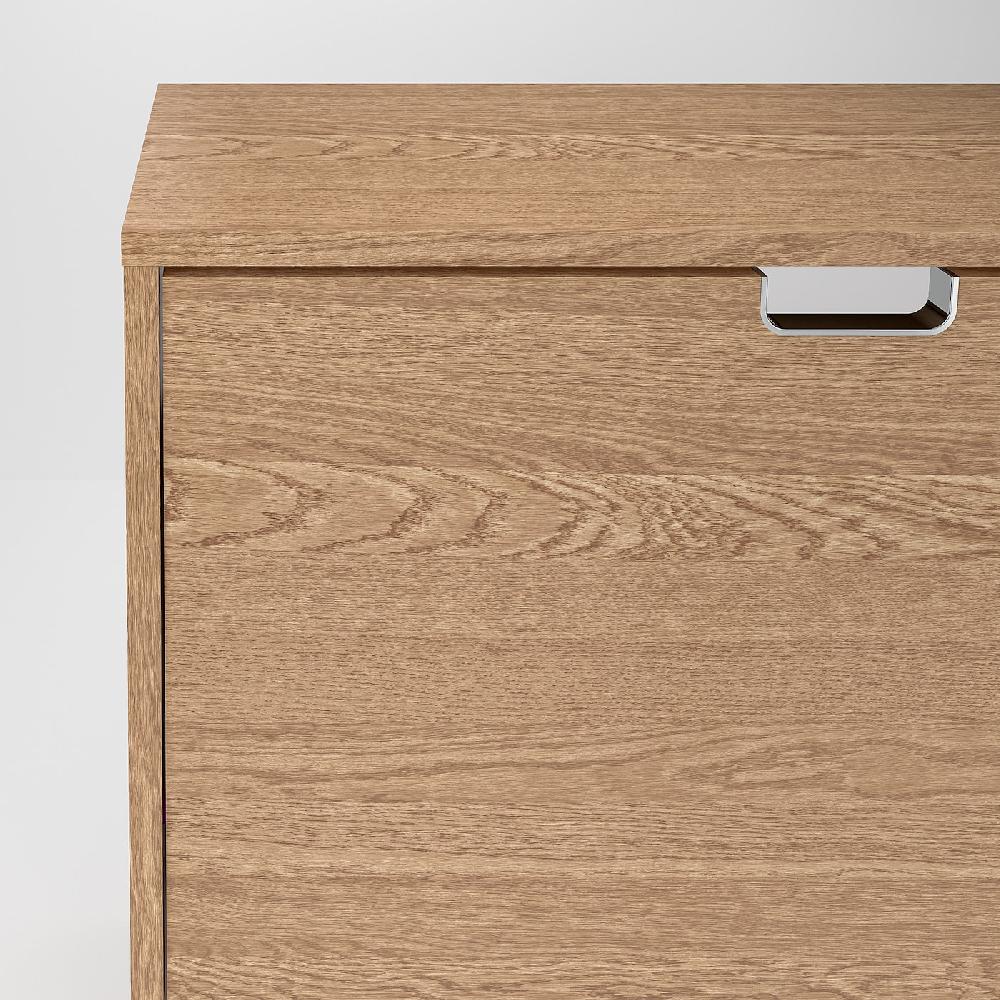 IKEA STÄLL Scarpiera A 4 Scomparti Impiallacciatura Di Rovere 96x17x90 Cm