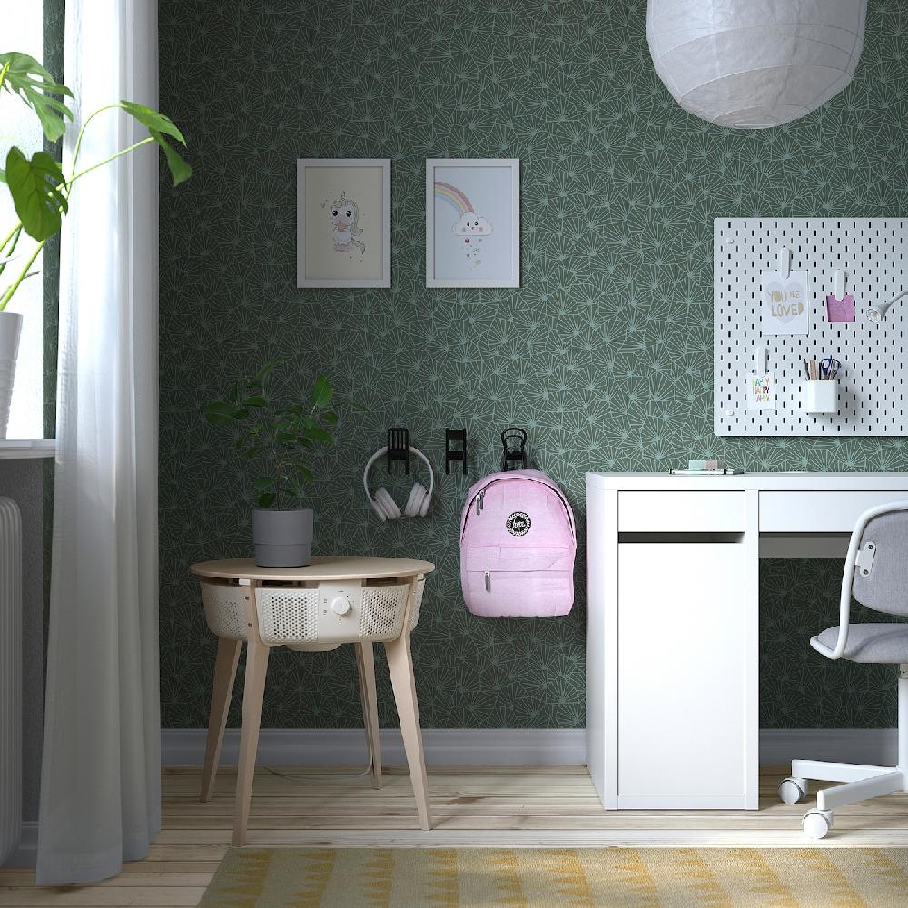 IKEA STARKVIND Tavolo Con Purificatore D'aria Impiallacciatura Di Rovere/mordente/bianco Smart
