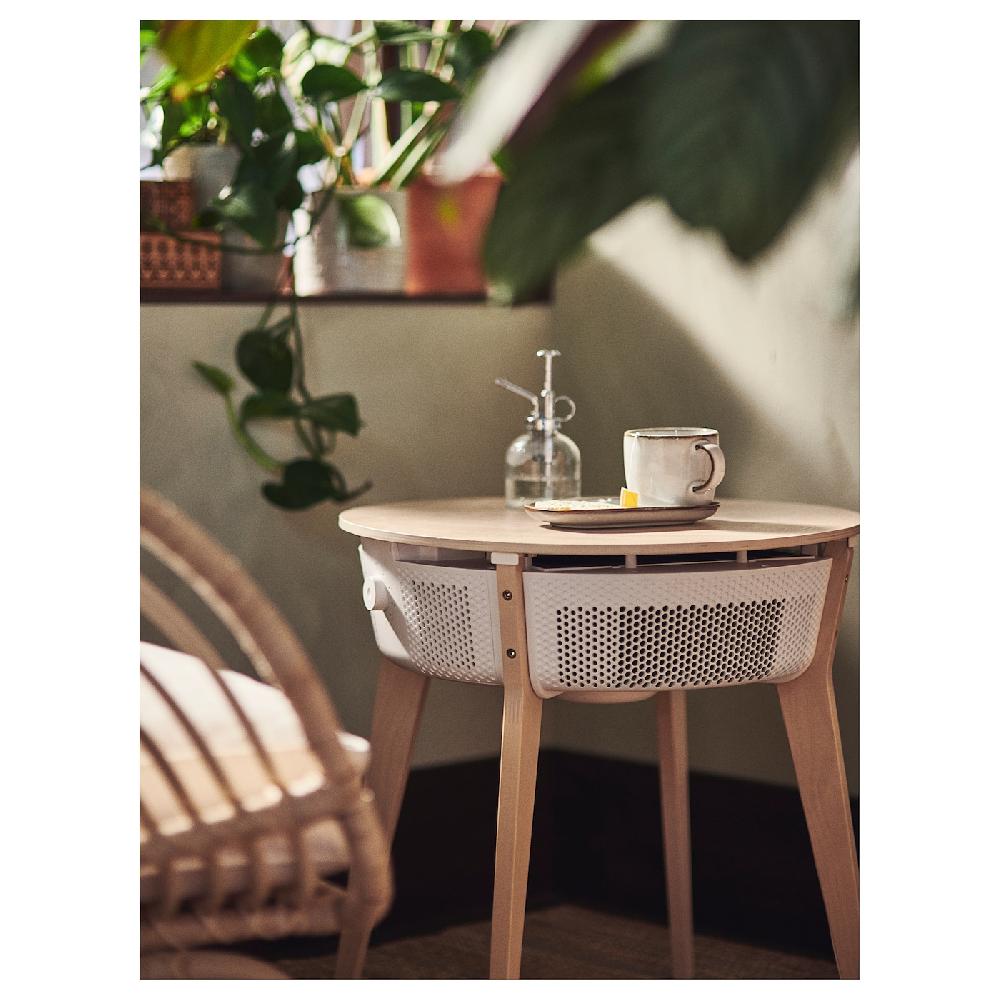 IKEA STARKVIND Tavolo Con Purificatore D'aria Impiallacciatura Di Rovere/mordente/bianco Smart