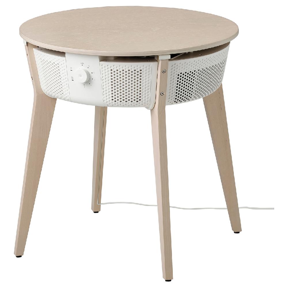 IKEA STARKVIND Tavolo con purificatore d'aria impiallacciatura di rovere/mordente/bianco smart