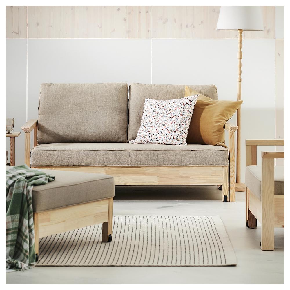 IKEA STARREKLINTE Tappeto Tessitura Piatta Naturale/nero 120x180 Cm