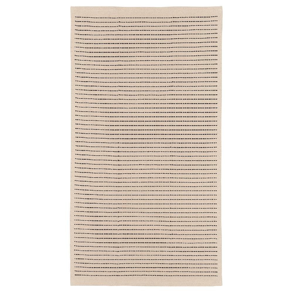 IKEA STARREKLINTE Tappeto tessitura piatta naturale/nero 80x150 cm
