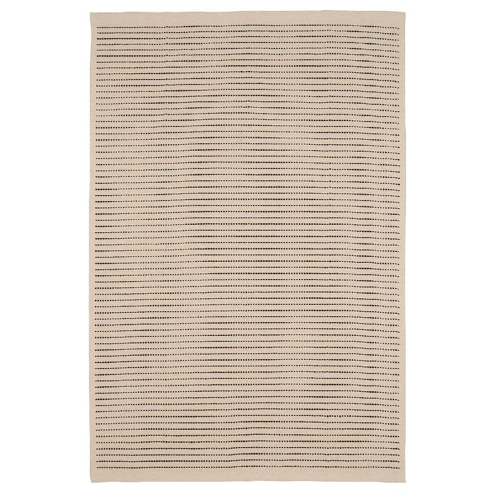 IKEA STARREKLINTE Tappeto tessitura piatta naturale/nero 120x180 cm