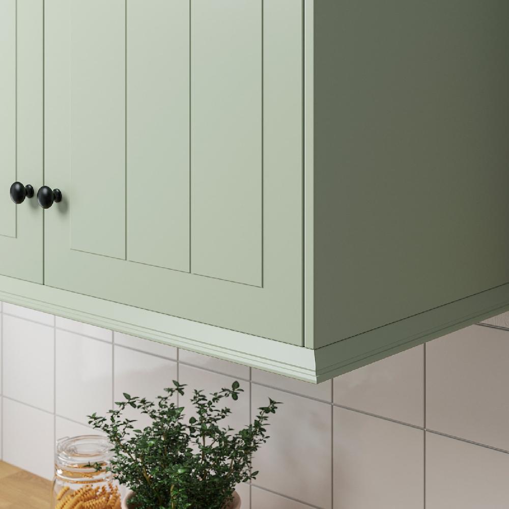 IKEA STENSUND Lista Sottopensile Profilata Verde Chiaro 221x3 Cm