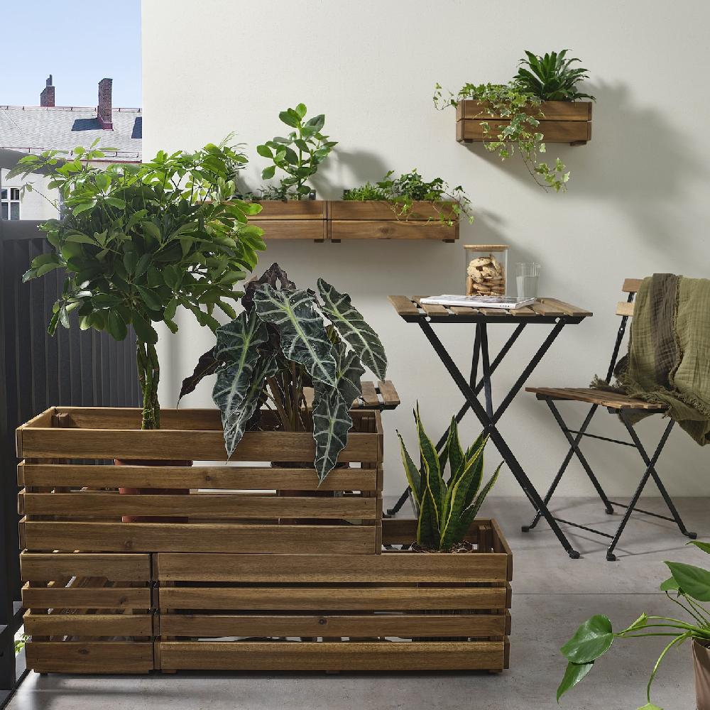 IKEA STJÄRNANIS Fioriera Da Esterno Acacia 75x27 Cm