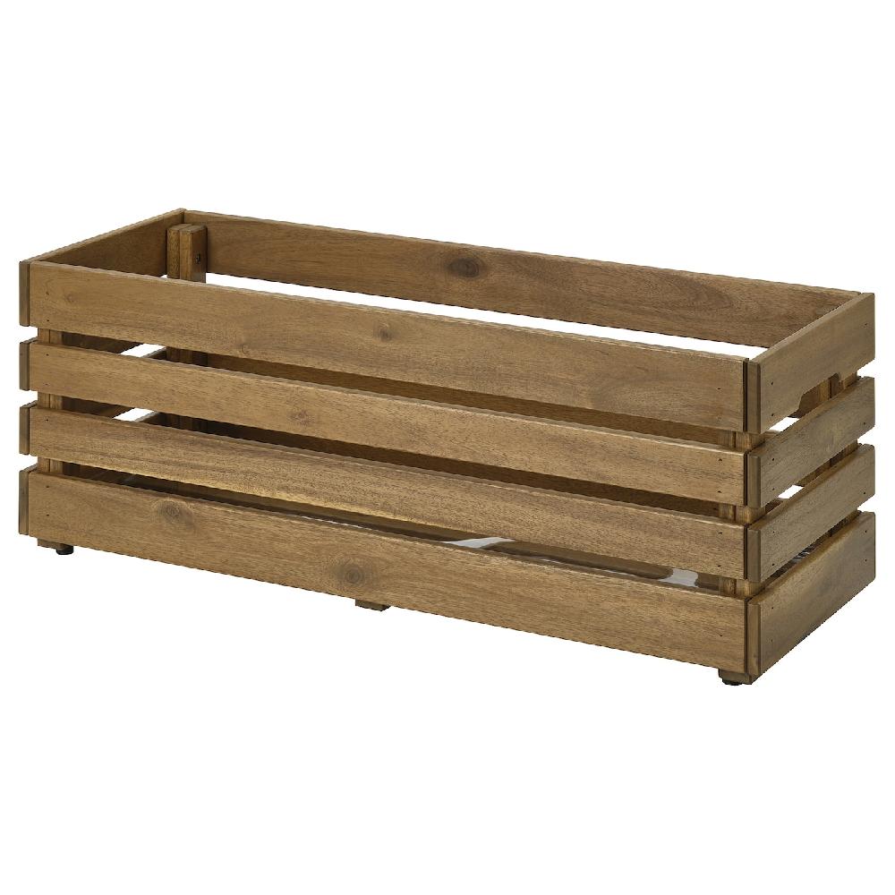 IKEA STJÄRNANIS Fioriera da esterno acacia 75x27 cm