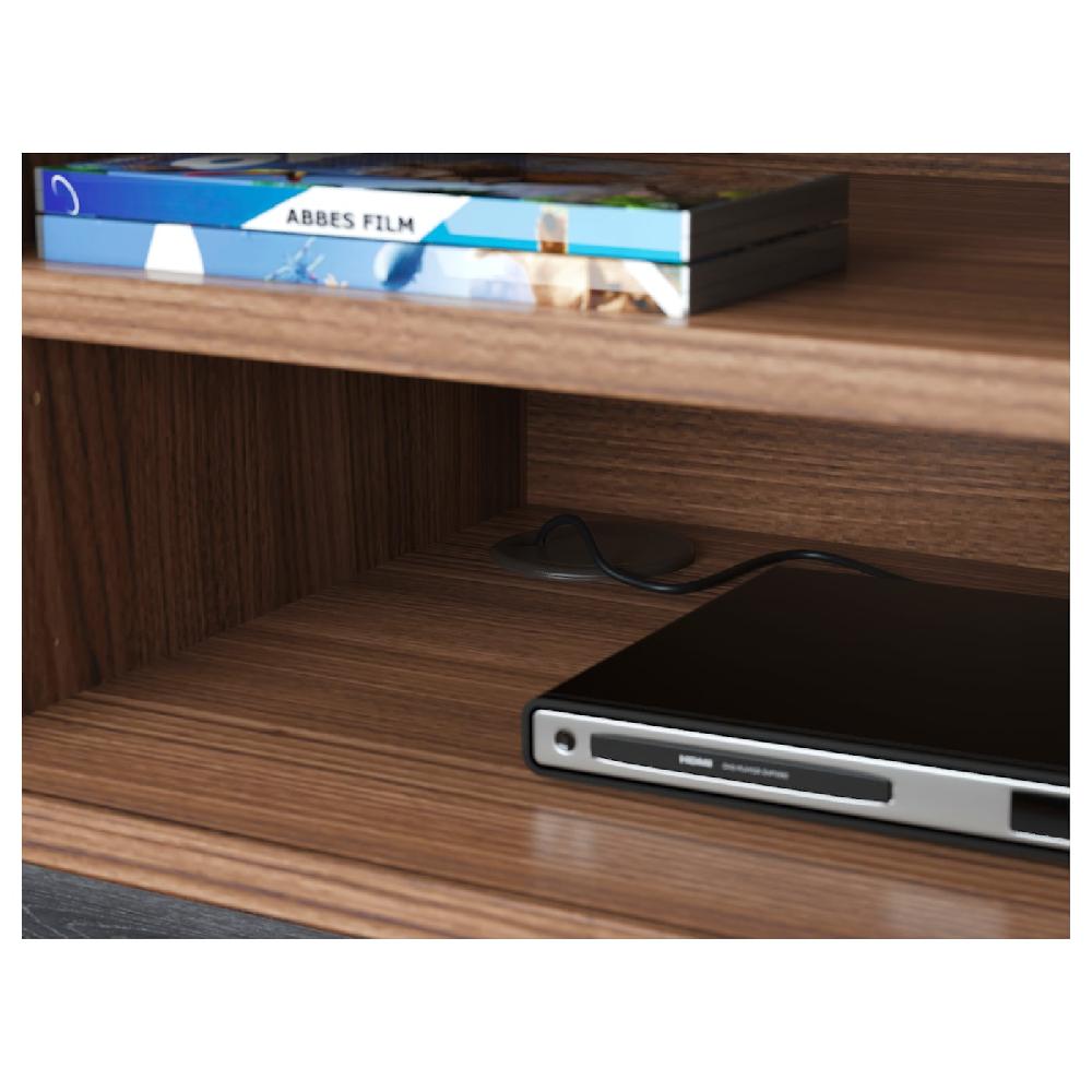 IKEA STOCKHOLM Mobile TV Impiallacciatura Di Noce 160x40x50 Cm