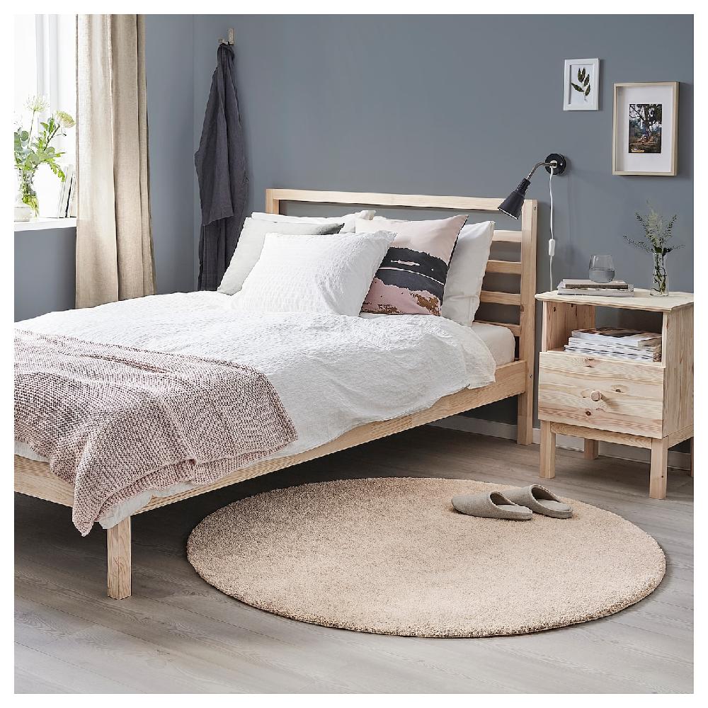 IKEA STOENSE Tappeto Pelo Corto Bianco Sporco 130 Cm