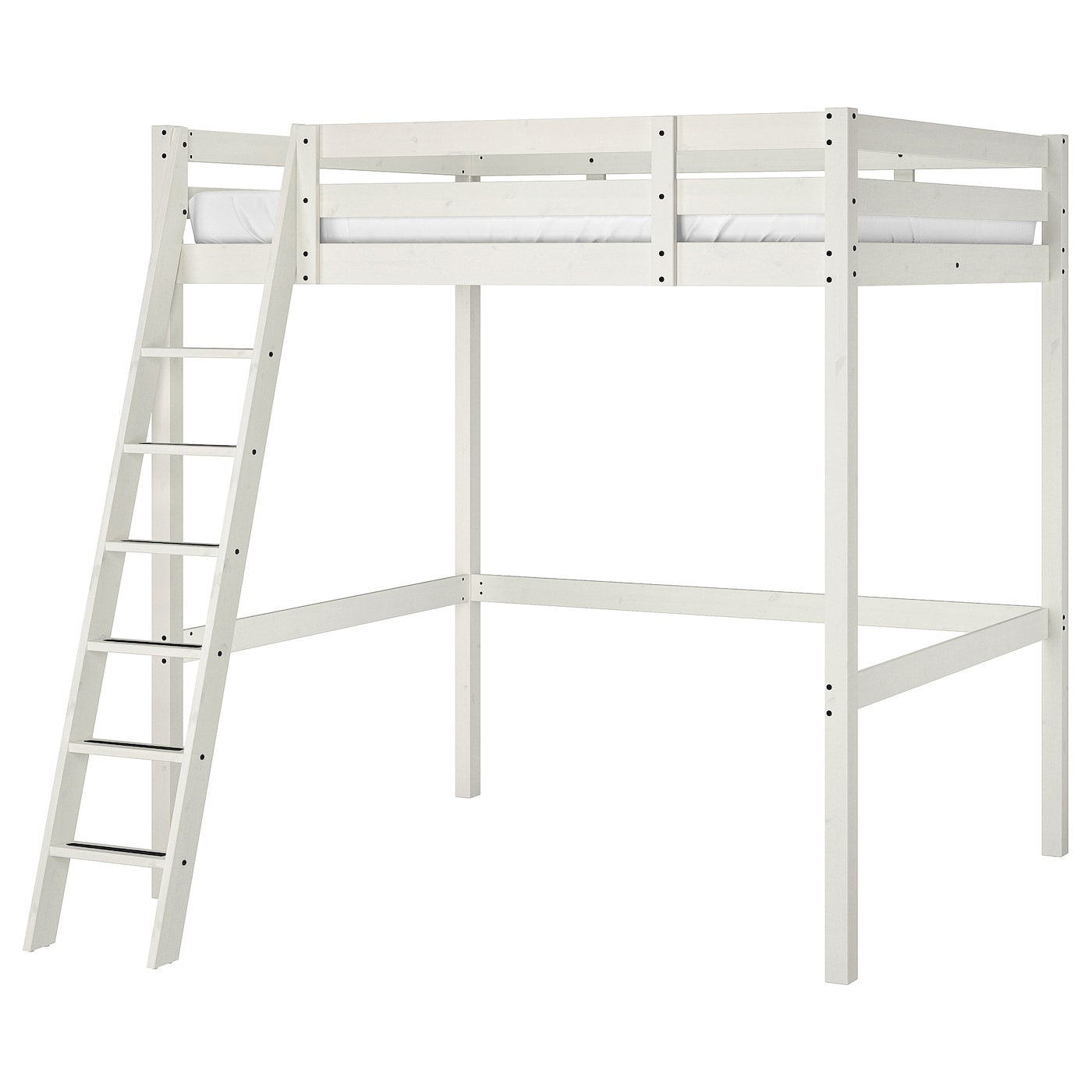 IKEA STORÅ Struttura per letto a soppalco mordente bianco 140x200 cm