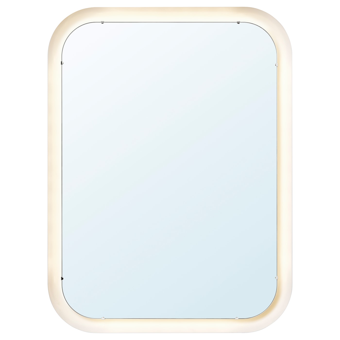 IKEA STORJORM Specchio/illuminazione integrata bianco 80x60 cm