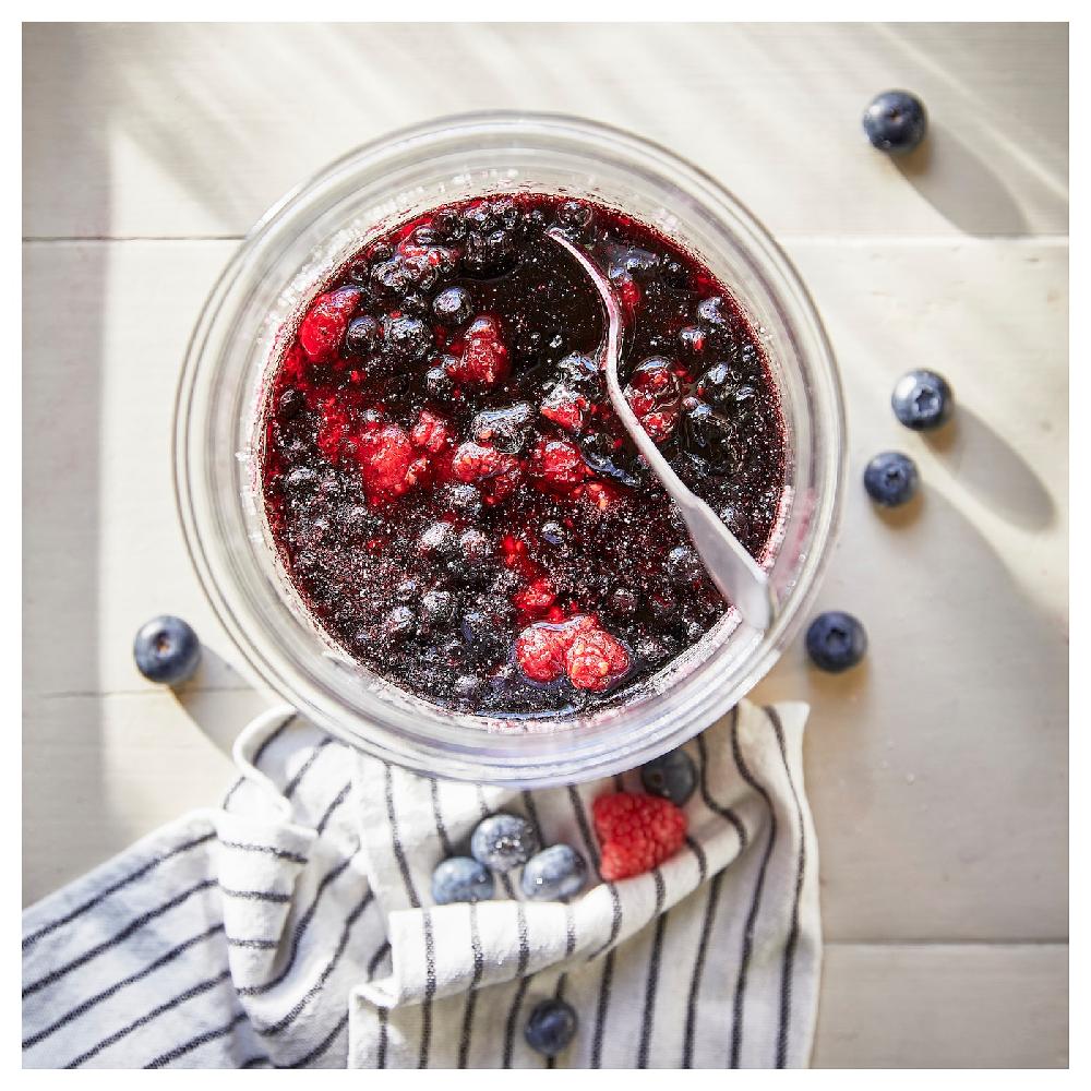 IKEA STÖRTSKÖN Candela Profumata In Vetro Frutti Di Bosco/rosso 20 H