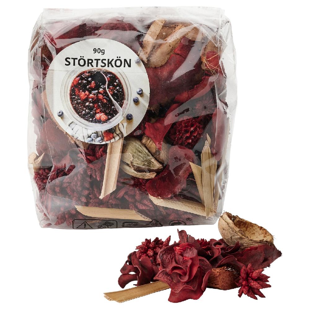 IKEA STÖRTSKÖN Potpourri profumato Frutti di bosco/rosso 90 g