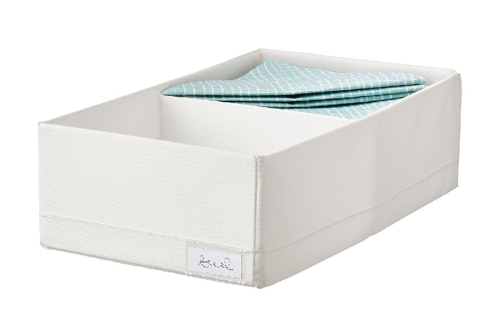 IKEA STUK Contenitore A Scomparti Bianco 20x34x10 Cm