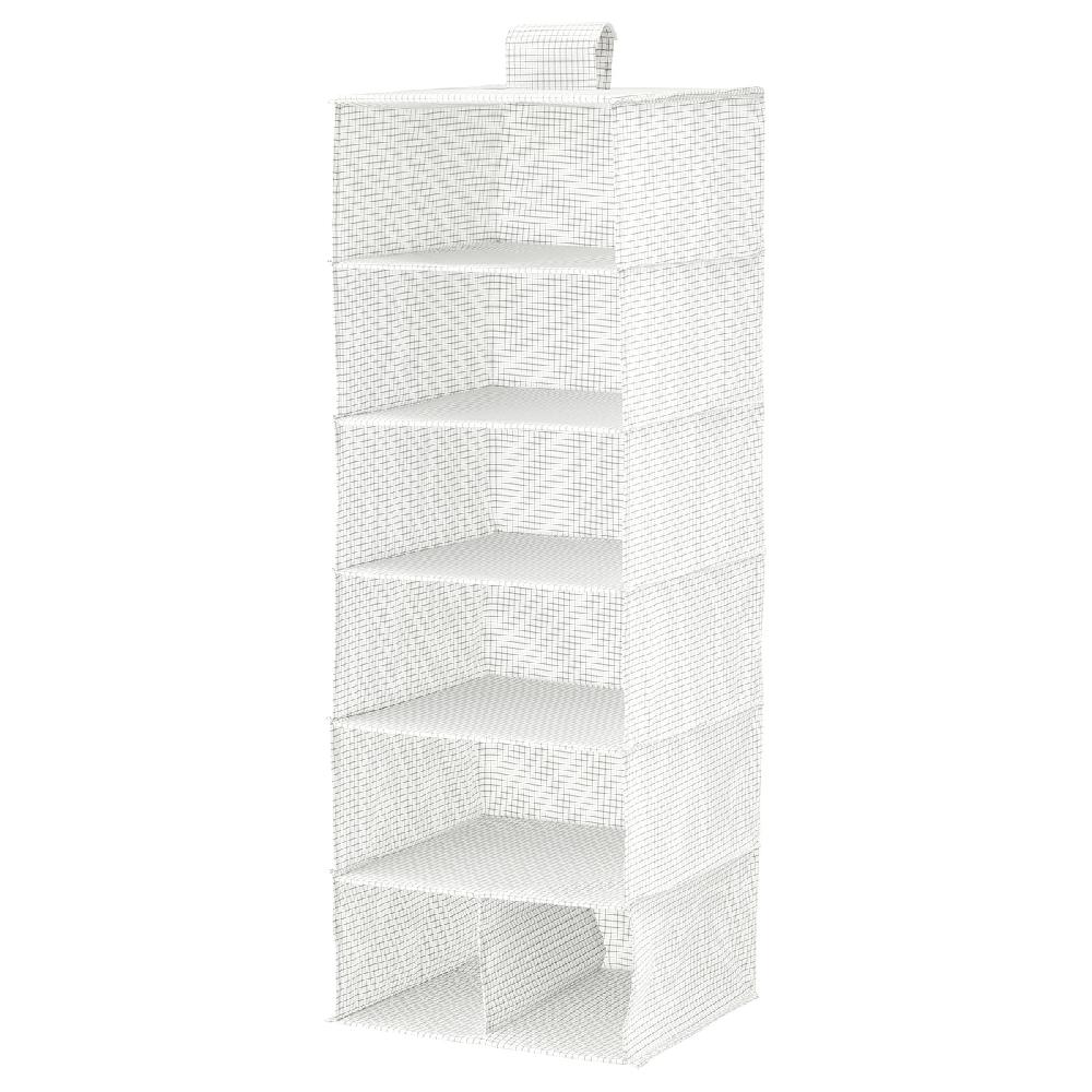 IKEA STUK Portatutto a 7 scomparti bianco/grigio 30x30x90 cm