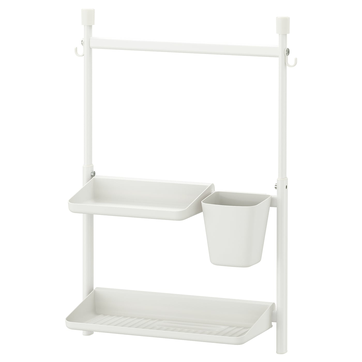 IKEA SUNNERSTA Set di accessori per la cucina senza forare con il trapano/ripiano/scolapiatti/contenitore