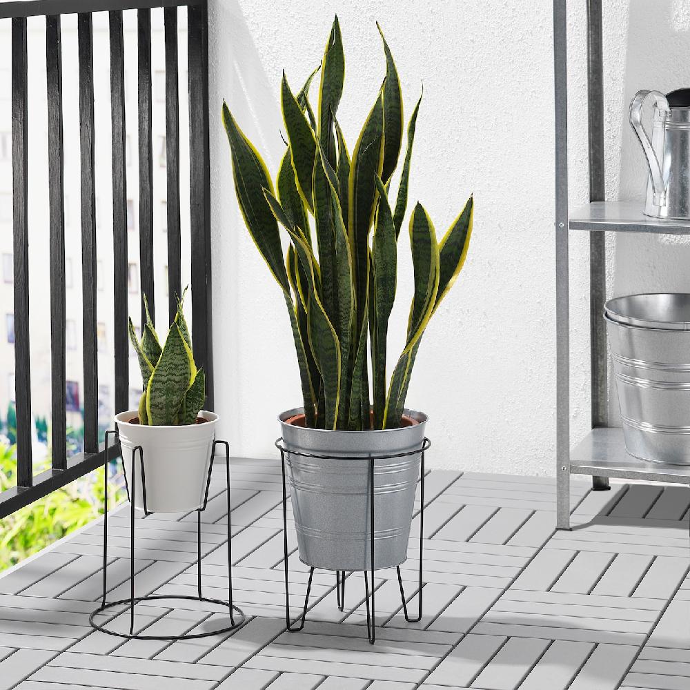 IKEA SVARTPEPPAR Piedistallo Per Piante Da Interno/esterno Nero 32 Cm