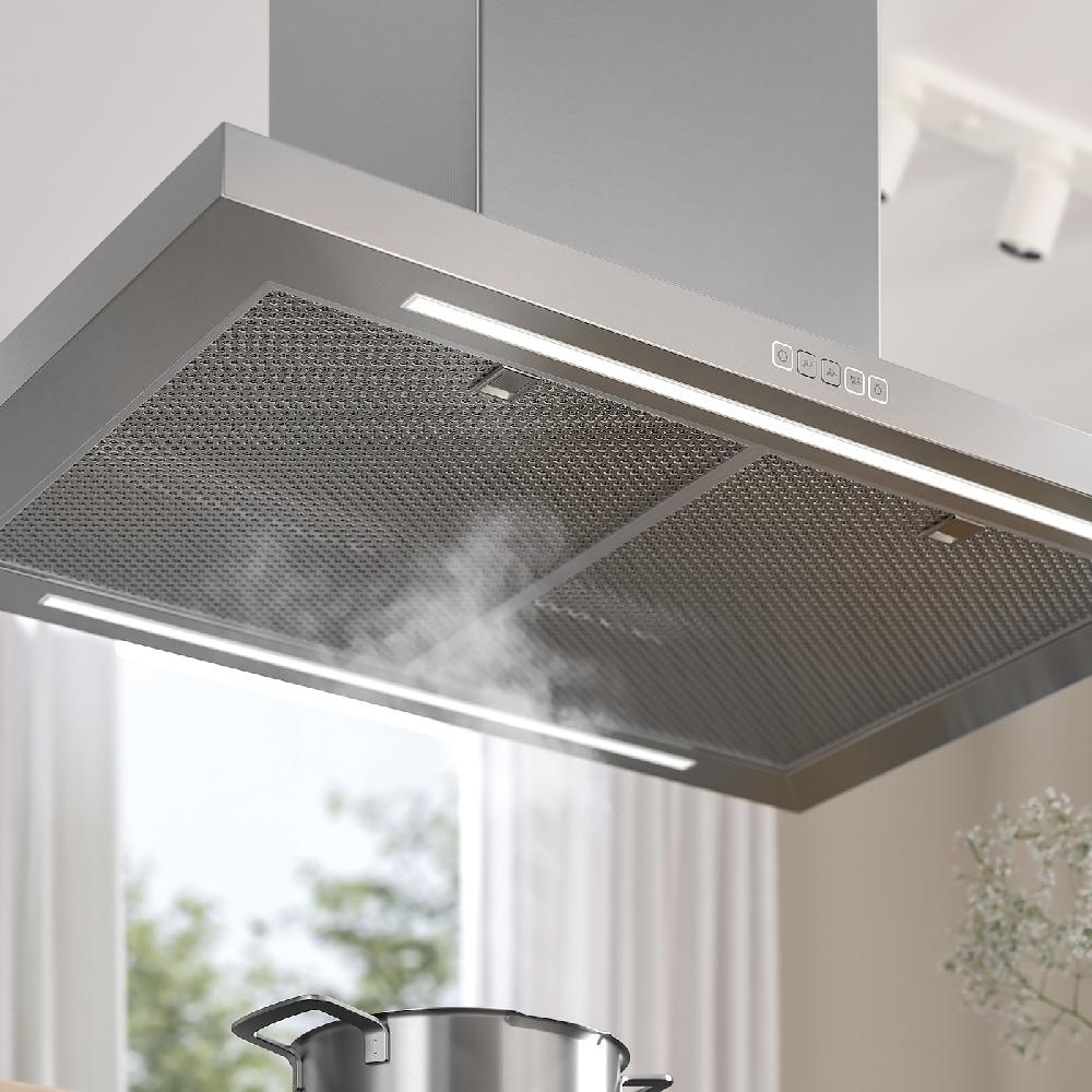 IKEA SVÄVANDE Cappa Aspirante Da Soffitto Inox 90 Cm