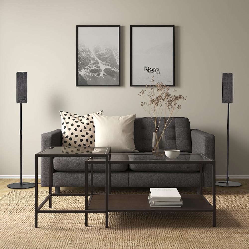 IKEA SYMFONISK Cassa Wi-Fi Da Scaffale Nero/set Di 2 Gen 2