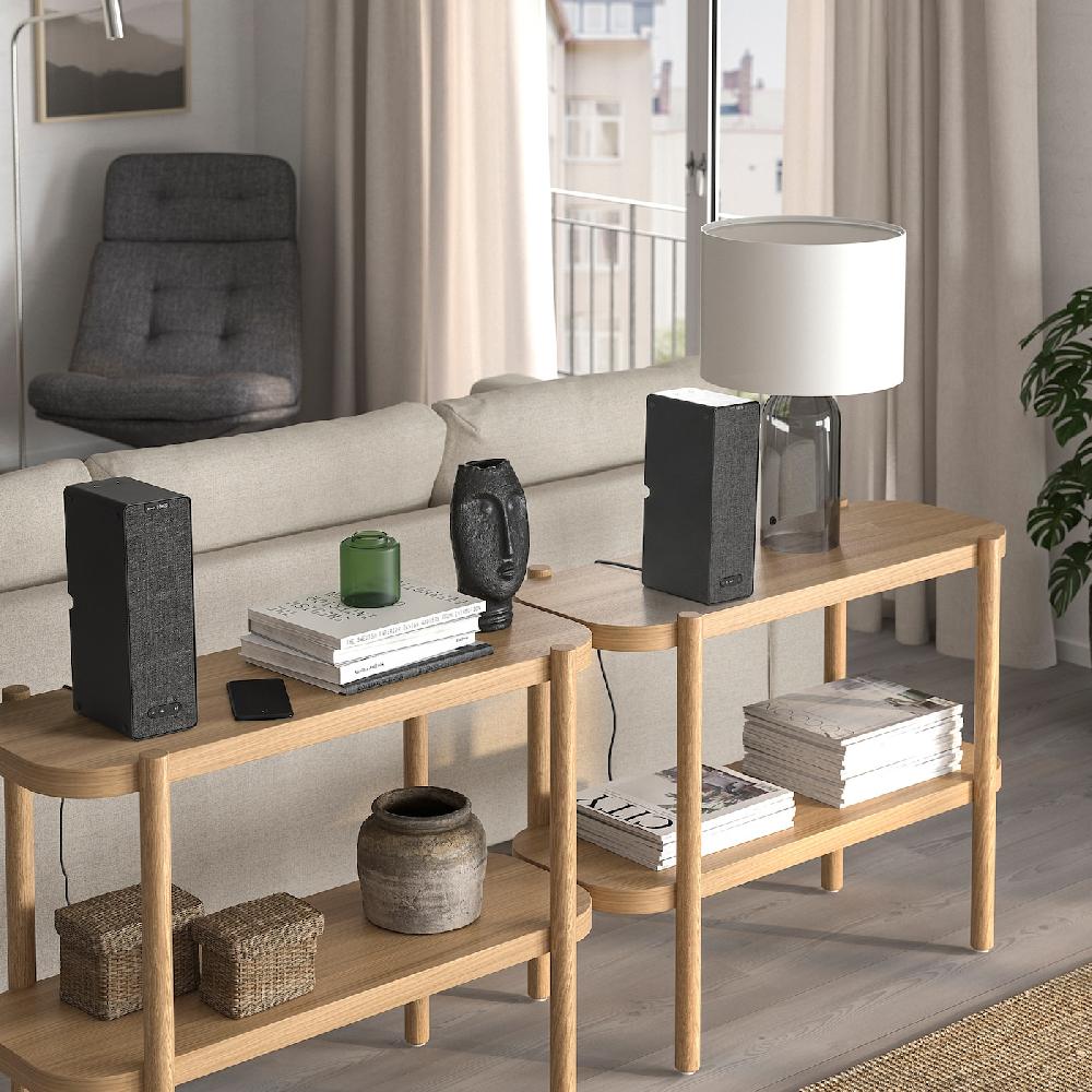 IKEA SYMFONISK Cassa Wi-Fi Da Scaffale Nero/set Di 2 Gen 2