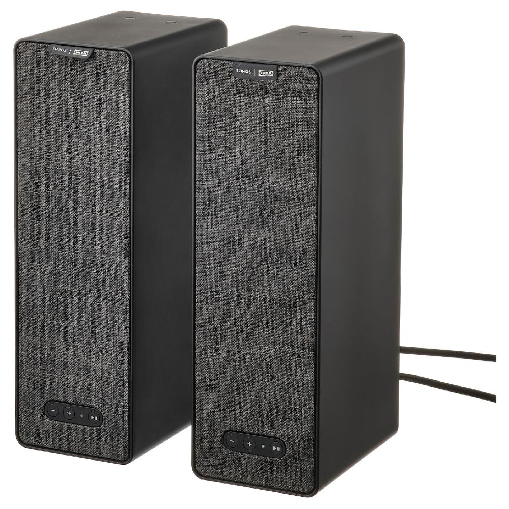IKEA SYMFONISK Cassa Wi-Fi da scaffale nero/set di 2 gen 2