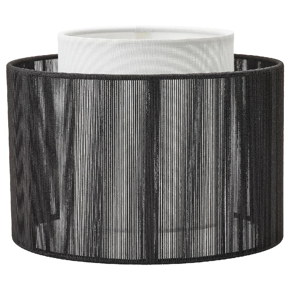 IKEA SYMFONISK Paralume per base lampada/cassa tessuto/nero