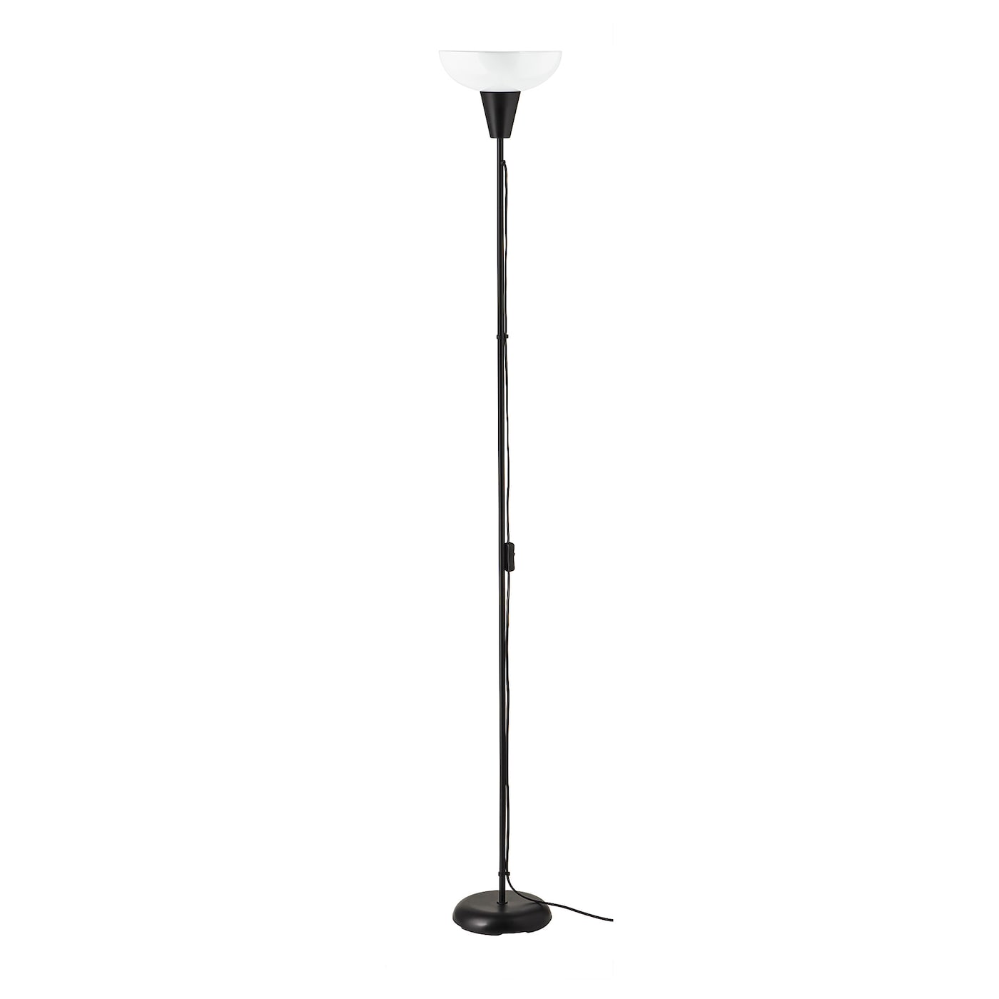 IKEA TÅGARP Lampada da terra a luce indiretta nero/bianco
