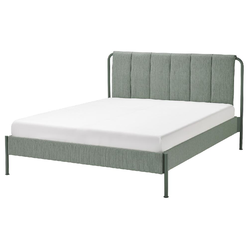 IKEA TÄLLÅSEN Struttura letto imbottita Kulsta grigio-verde 160x200 cm