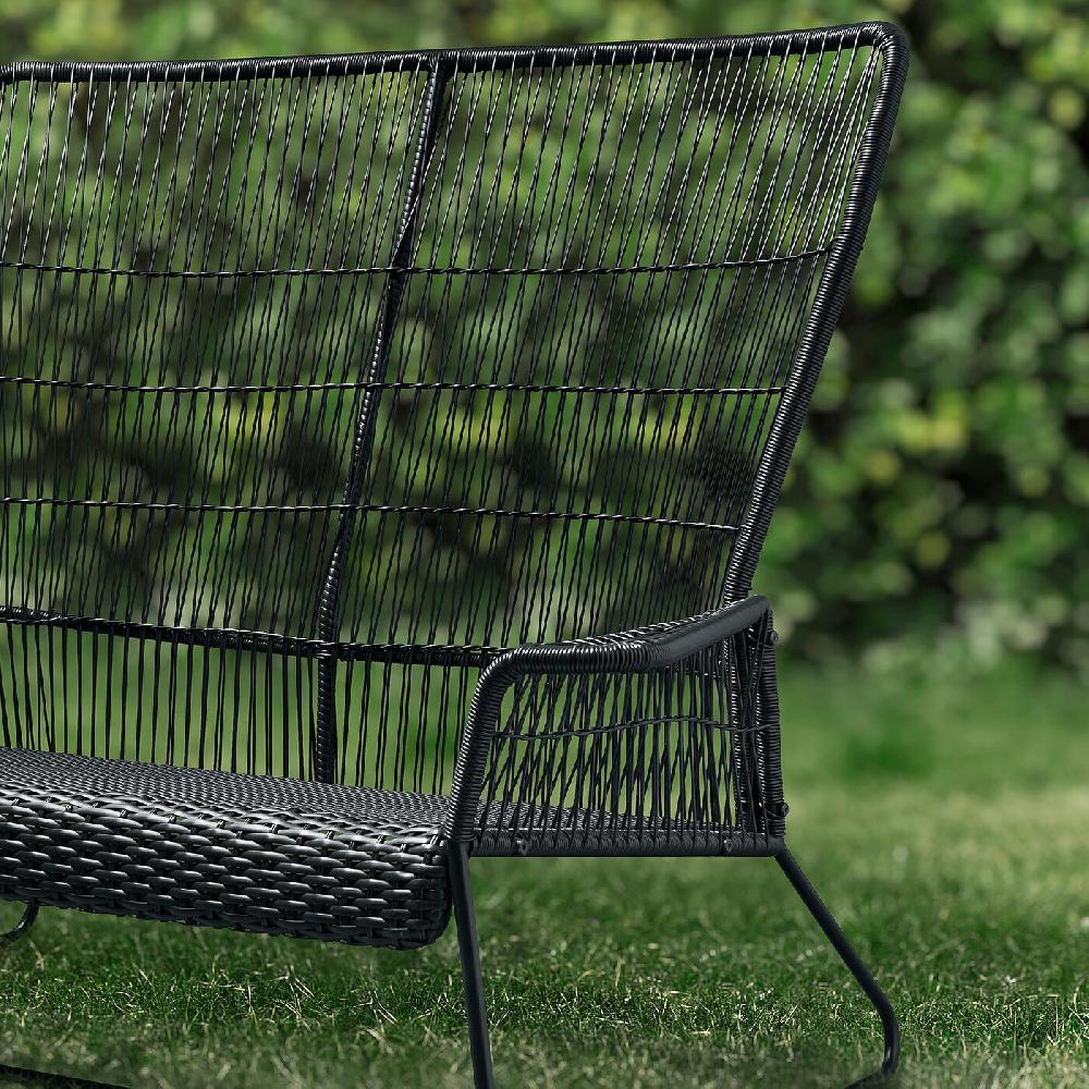 IKEA TALLSKÄR Divano A 2 Posti Da Esterno Antracite