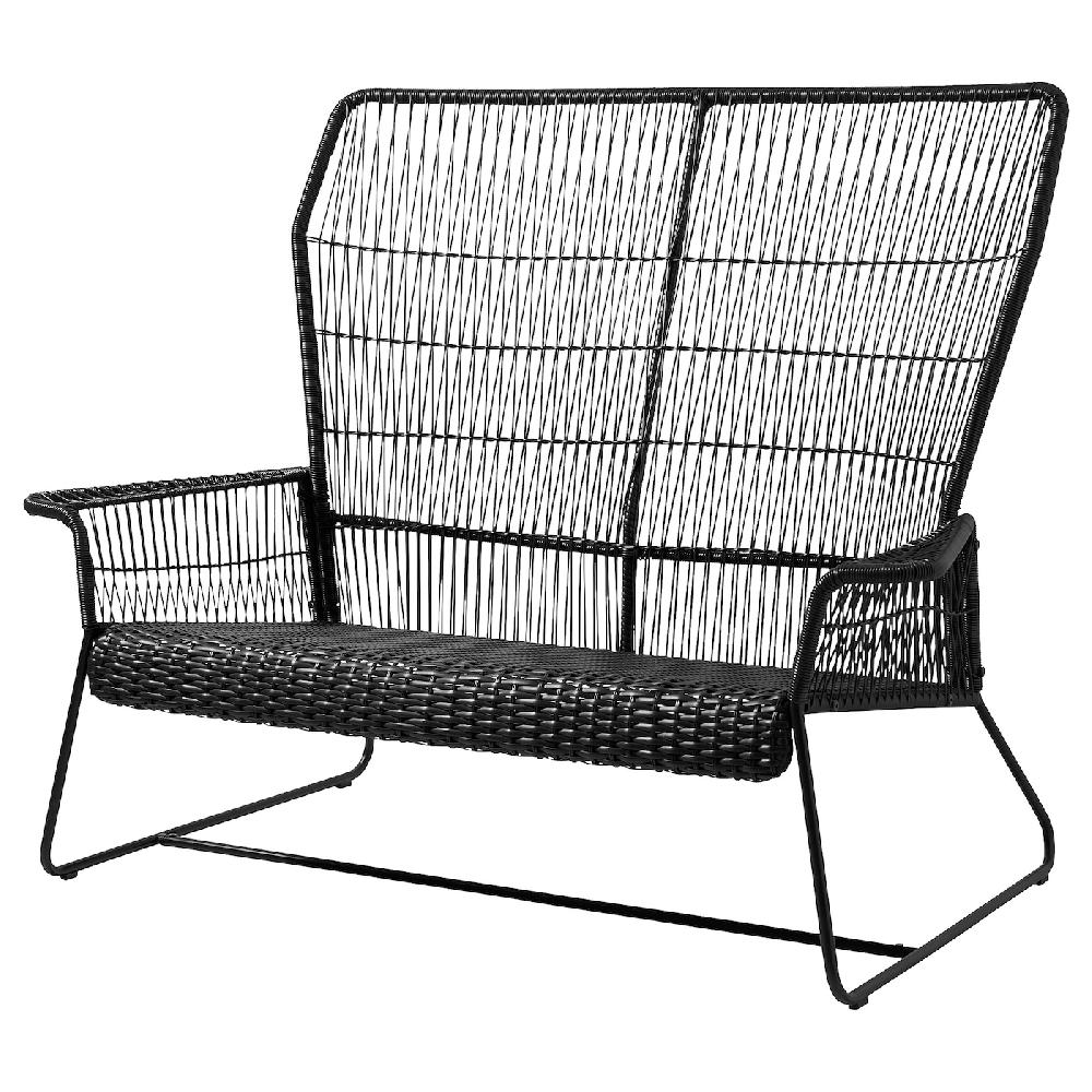 IKEA TALLSKÄR Divano a 2 posti da esterno antracite