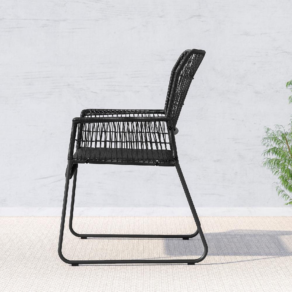 IKEA TALLSKÄR Sedia Con Braccioli Da Giardino Antracite
