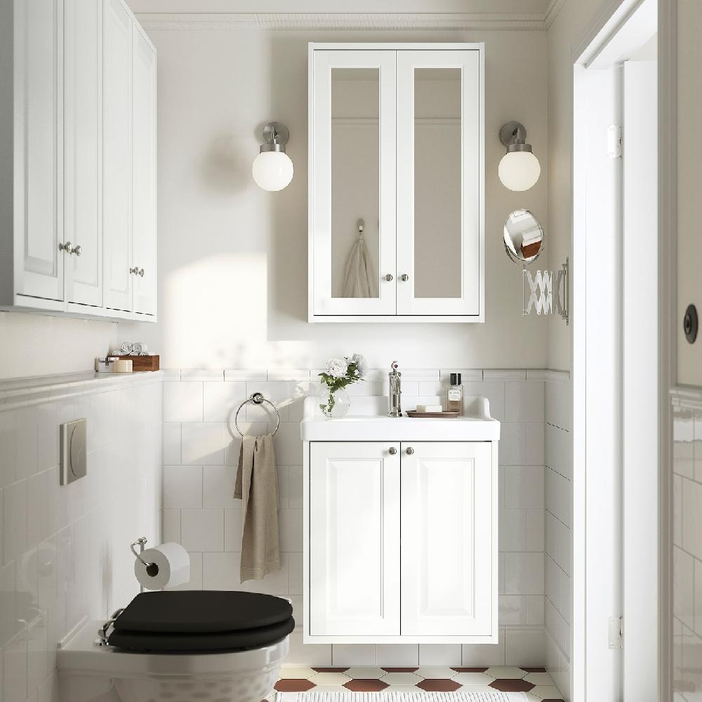 IKEA TÄNNFORSEN / RUTSJÖN Mobile Lavabo/ante/lavabo/miscelat Bianco 62x49x74 Cm