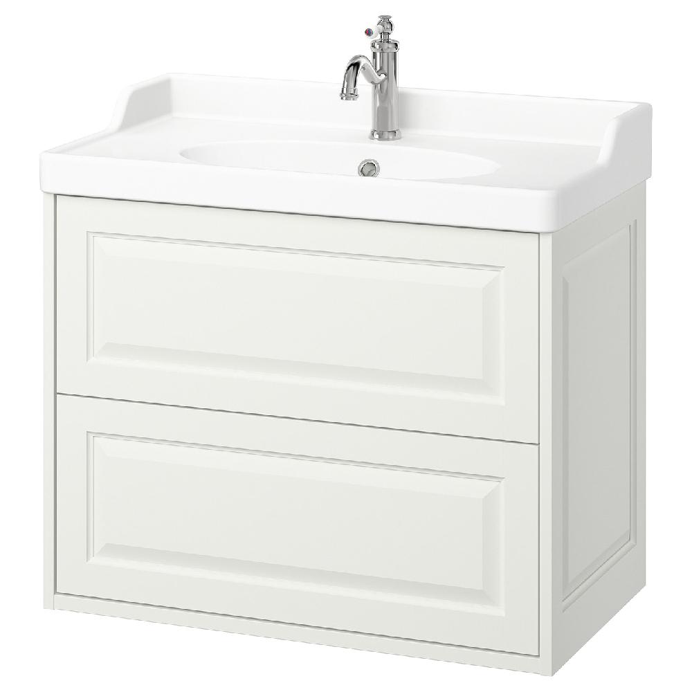 IKEA TÄNNFORSEN / RUTSJÖN Mobile lavabo/cassetti/lavabo/misc bianco 82x49x74 cm