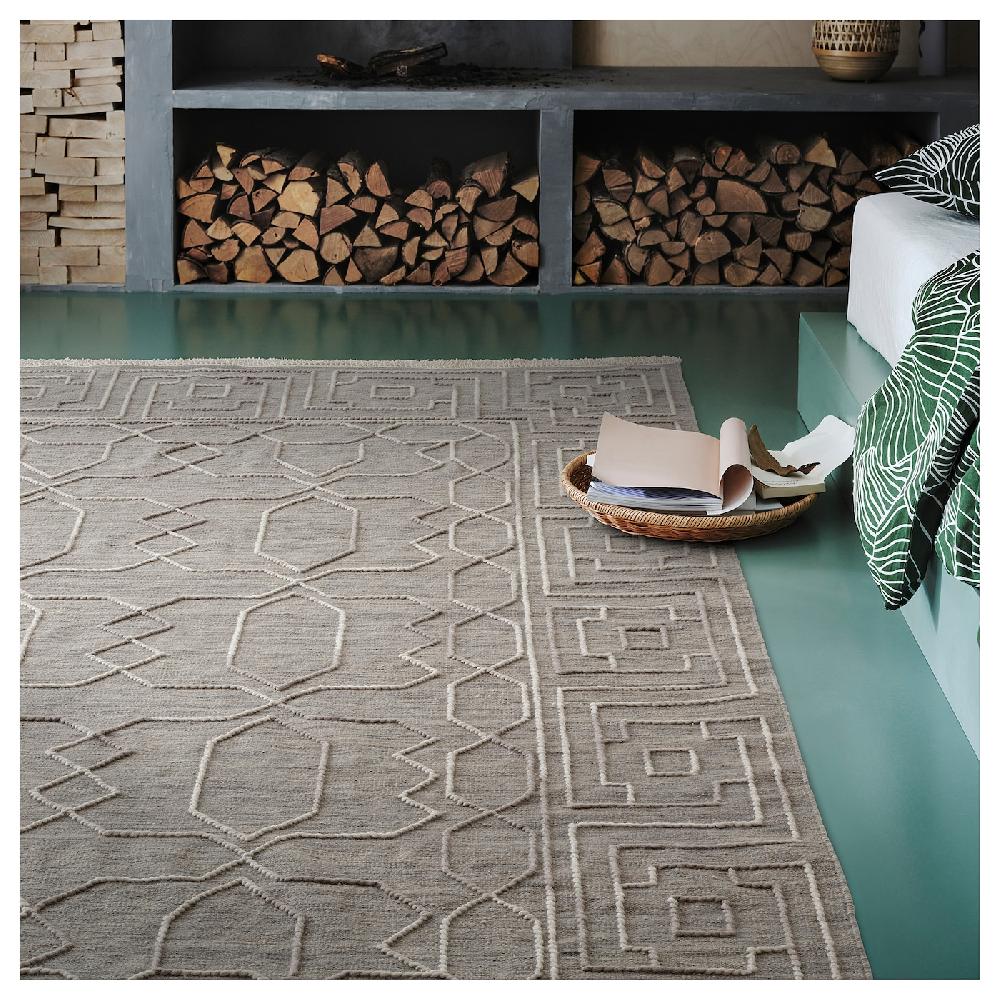 IKEA TÅRGRÄS Tappeto Tessitura Piatta Grigio Scuro/fatto A Mano 170x240 Cm