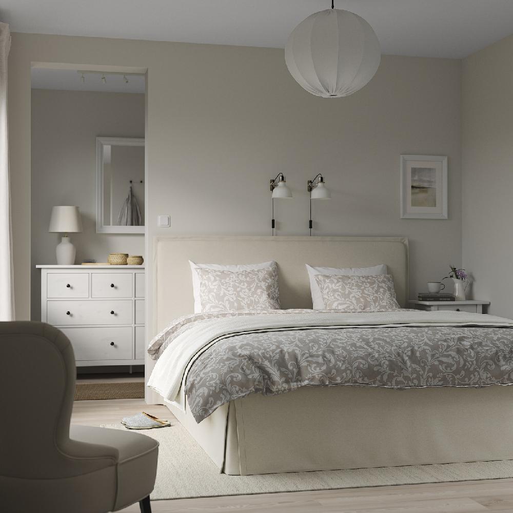 IKEA TÄRNKULLEN Struttura Letto Imbottita Vissle Beige/Luröy 160x200 Cm