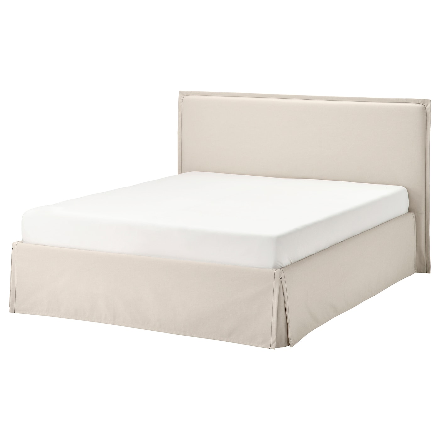 IKEA TÄRNKULLEN Struttura letto imbottita Vissle beige/Luröy 160x200 cm