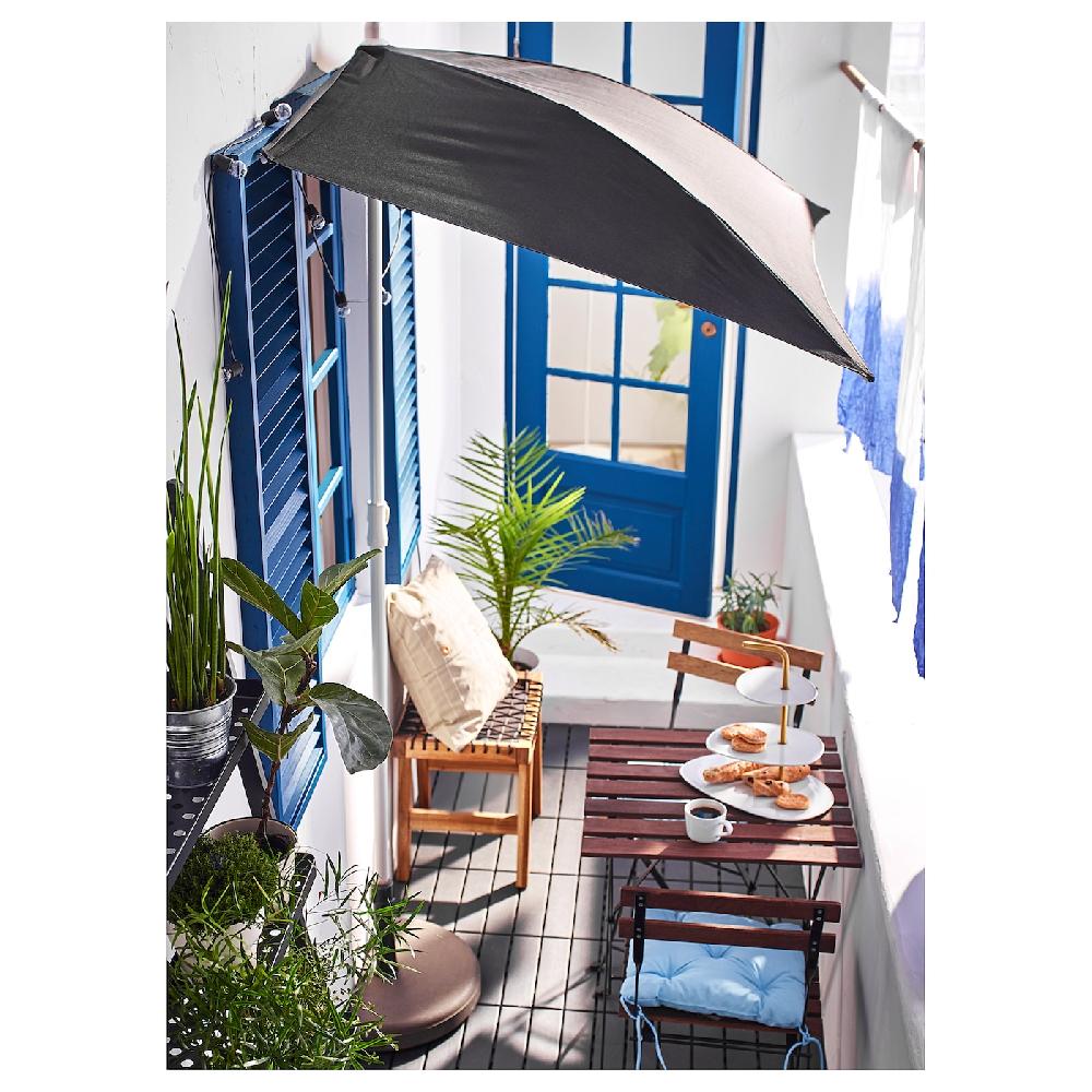 IKEA TÄRNÖ Sedia Da Giardino Pieghevole Nero/mordente Marrone Chiaro