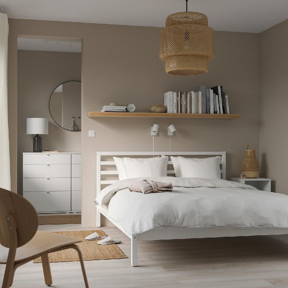 IKEA TARVA Struttura Letto Mordente Bianco/Luröy 160x200 Cm