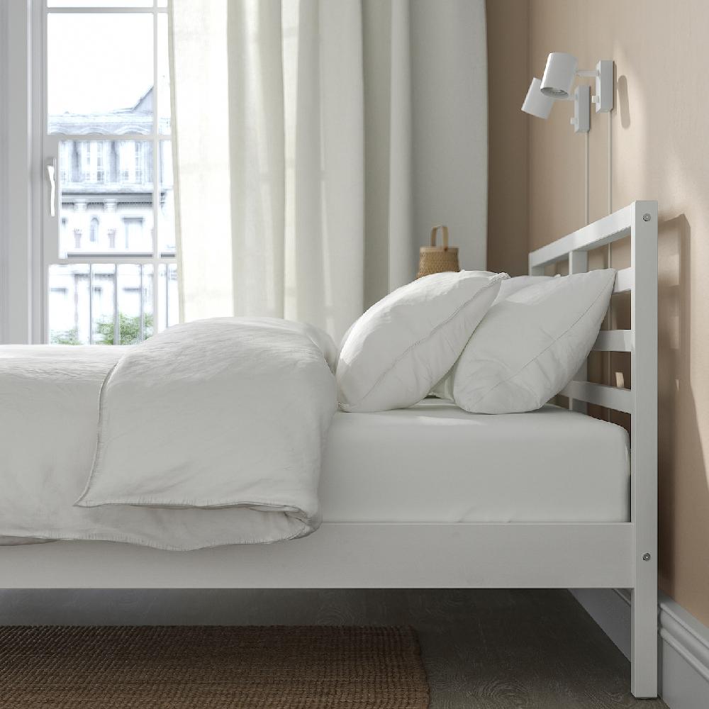 IKEA TARVA Struttura Letto Mordente Bianco/Luröy 160x200 Cm